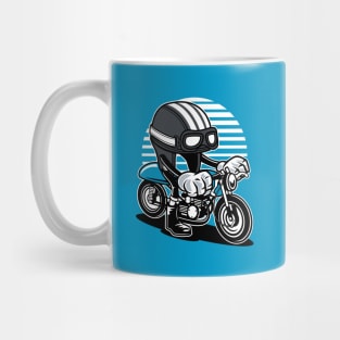 Cafe Racer Helmet Rider - Crazy Cartoon Mug